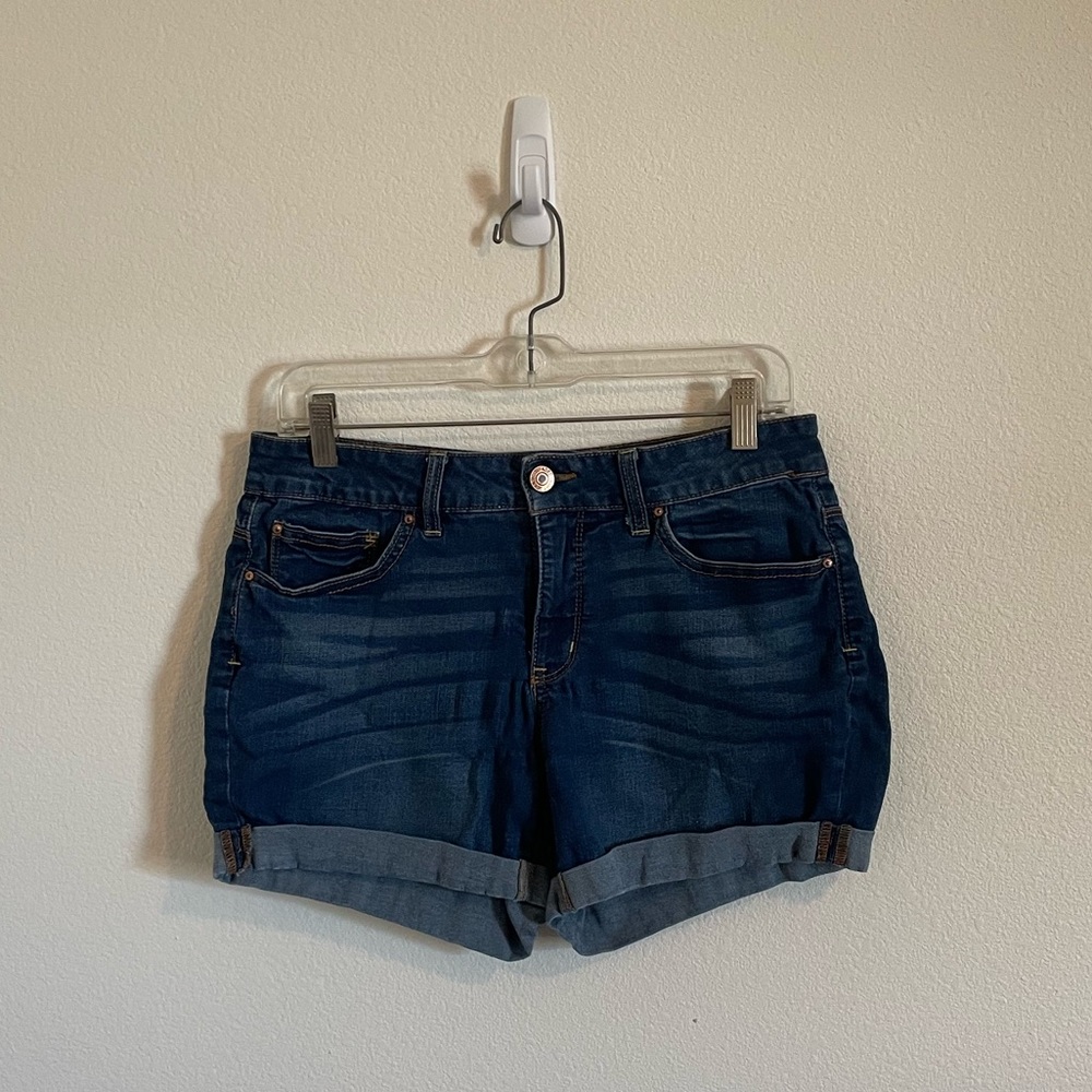Faded Glory dark wash stretchy shorts